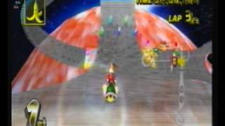 Mario Kart Wii  GBA Bowser Rainbow 3 Texture Hack of Rainbow Road [upl. by Guibert798]