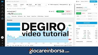 Degiro Guida Per Iniziare da Zero  Video Tutorial con Esempi Pratici [upl. by Dilly]