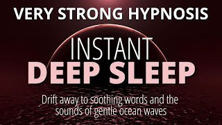 Deep Sleep Hypnosis Very Strong  Rapid Induction Into Sleep  Black Screen [upl. by Misaq]