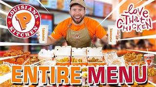 Eating the Entire Popeyes Menu 10000 Calorie Challenge [upl. by Cirtemed]