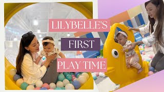 Taking our baby to MASSIVE indoor playground [upl. by Evette]