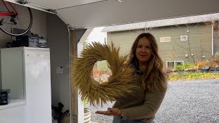 DIY Wheat Wreath [upl. by Harri292]