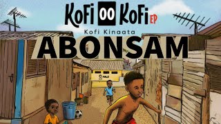 Kofi Kinaata ABONSAMOfficial lyrics video [upl. by Nnylatsyrk]