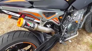 2019 Ultimate exhaust sound ktm duke 790 Austin racing arrow leo vince akrapovic RIDEMOTO [upl. by Tallbott]