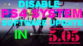 Disable PS4 Auto System Software Update In 505 [upl. by Imogen]