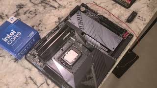 Pt2 Installing I714700k into Z690 motherboard Aorus Ultra D5 [upl. by Juliette610]