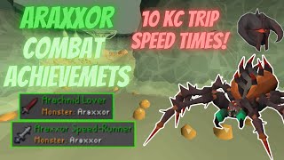 Araxxor 10 Kill TripSpeed Trials OSRS [upl. by Ecinnahs295]