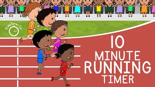 10 Minute Running Timer  Kids Visual Timer [upl. by Roberts]