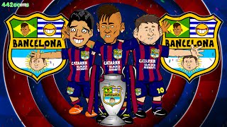 👑CHAMPIONS👑 Barcelona Champions League Final 2015 31 Treble Winners [upl. by Aibun]