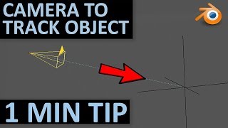 Camera FollowTrack Object  Quick Tip  Blender 28 [upl. by Anestassia]