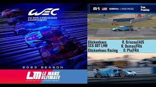 WEC 2023  Free Practice1000 Miles Sebring  Glickenhaus SCG007  OnboardTvCam [upl. by Eniamej282]