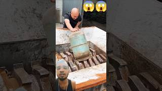 Gas shredder 😱😱 machine machines viralreels viralvideo viralshorts trending satisfying fun [upl. by Hiro]