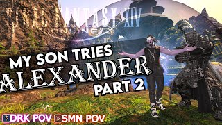 FFXIV  Father and Son  Alexander Raid  Part 2 DRK and SMN POV [upl. by Darom328]