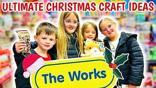 ULTIMATE CHRISTMAS CRAFTING IDEAS IN THE WORKS   FUN Christmas shop with me amp the KiDs 🤪 [upl. by Hurlow]