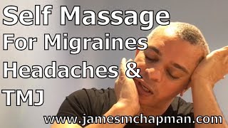 Self massage techniques to release jaw tension and relieve migraines amp tension headaches [upl. by Alf533]