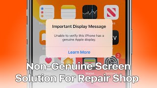 100 Fix  iPhone 11 Series NonGenuine Screen Warning  Important Display Message [upl. by Quick]