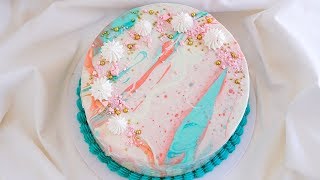 White Chocolate Ganache Decorated Cheesecake Tutorial Rosies Dessert Spot [upl. by Wilmer]