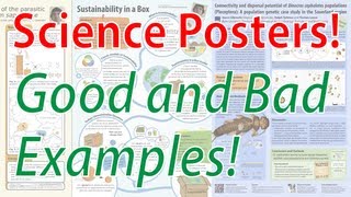 Scientific Poster Design  Good and Bad Examples Poster Tutorial Part 2 [upl. by Alrak]