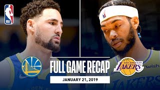 Full Game Recap Warriors vs Lakers  Klay Hits 10 Straight 3Pointers [upl. by Llennoc]