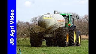 Mestseizoen 2019  John Deere 6530  Ketsplaat  Hulshorst  Slurry injection  Gülleeinarbeitung [upl. by Emlin]