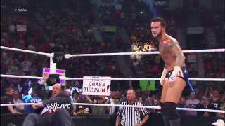 Brock Lesnar Destroys CM Punk Monday Night RAW [upl. by Asquith]