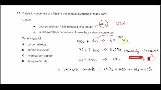 970112MJ24Q23 Cambridge International AS Level Chemistry MayJune 2024 Paper 12 Q23 [upl. by Adnov]