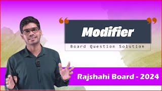 modifier practice rajshahi board 2024 nextmeen [upl. by Tadeas]