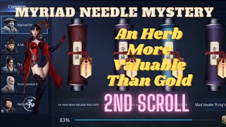 MIR4  Myriad Needle Mystery  An Herb More Valuable Than Gold  How to unlock and solve full guide [upl. by Yhtir]