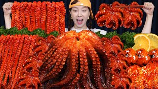 빨판 파티 🐙 문어 amp 쭈꾸미 amp 낙지 버섯 볶음 먹방 레시피 Octopus amp Webfoot octopus Mushrooms Recipe Mukbang ASMR Ssoyoung [upl. by Barraza]