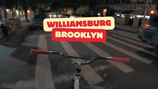 Brakeless Cycling  POV Riding Fixed Gear in NYC at Night Episode 06 Williamsburg [upl. by Eon]