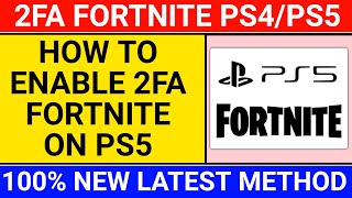 🔴how to enable 2fa fortnite ps5 2024 [upl. by Ecnerret531]