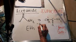 acetamide iupac name in hindi  iupac nomenclature of organic chemistry [upl. by Dee Dee]