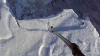 Roof snow removal with pressure washer [upl. by Rex64]