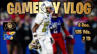 Travis Hunter Goes Off For 125 YDS AND 2 TDS Despite the Buffs Falling to Kansas GAMEDAY VLOG [upl. by Satterfield]