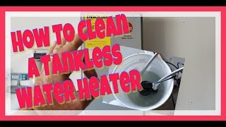 How to service a Rheem Tankless Water Heater   Disclaimer in Comments [upl. by Htbazile555]