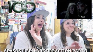 THE 100 SEASON 1 BELLARKE SCENES REACTION PT 3 [upl. by Quintessa]