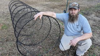 How to Rig Hoop Nets for Lakes amp No Current [upl. by Ehcropal]