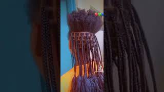 knotless braids with Brazilian wool😊😊 [upl. by Keven]