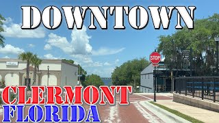 Clermont  Florida  4K Downtown Drive [upl. by Aicirtam]