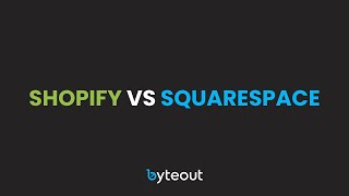 Ecommerce platforms Shopify vs Squarespace [upl. by Barta]