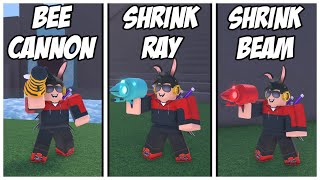 How to make BEE CANNON SHRINK RAY and SHRINK BEAM POTIONS in WACKY WIZARDS ROBLOX [upl. by Llesram]