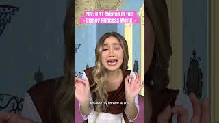 POV if youtube existed in the Disney Princess world comedy disney funny [upl. by Yrogiarc]