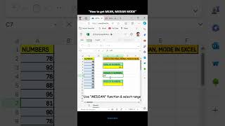 quotCalculate Mean Median and Mode in Excel Quicklyquot [upl. by Lyrem]