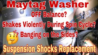 How To Fix Maytag CentennialBravos Washer OFF Balance  Washer Shakes Bad During Spin Cycle [upl. by Alamak]