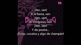 Bürdel King  Champán Putas y Cocaína LetraLyrics [upl. by Annerol442]