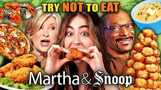 Stoners Try Not To Eat  Snoop amp Marthas Best Recipes Fried Chicken Croquembouche Unagi Sushi [upl. by Akcirehs837]