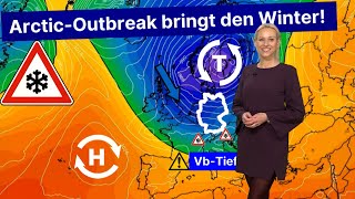 Achtung Kältewelle durch Arctic Outbreak – Plötzlicher Wintereinbruch überrascht Deutschland [upl. by Lasky]