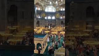 Inside Hagia Sophia hagiasophiamosque istanbultravelguide istanbul turkey shorts [upl. by Demetra]