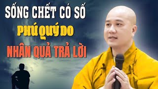 Sống chết có số Phú Quý Do Nhân Quả Trả Lời  THẦY PHÁP HÒA [upl. by Chil]