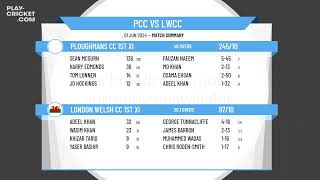 Ploughmans CC 1st XI v London Welsh CC 1st XI [upl. by Sikes775]